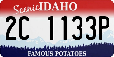 ID license plate 2C1133P