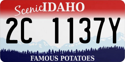 ID license plate 2C1137Y