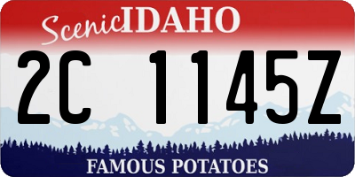 ID license plate 2C1145Z