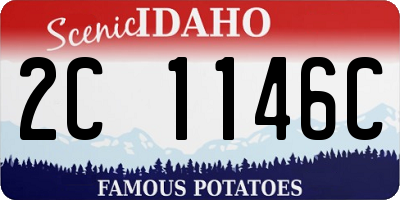 ID license plate 2C1146C