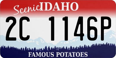 ID license plate 2C1146P