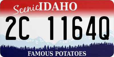 ID license plate 2C1164Q