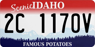 ID license plate 2C1170V