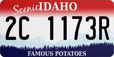 ID license plate 2C1173R
