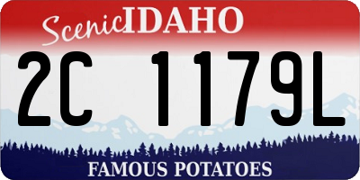 ID license plate 2C1179L