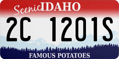 ID license plate 2C1201S