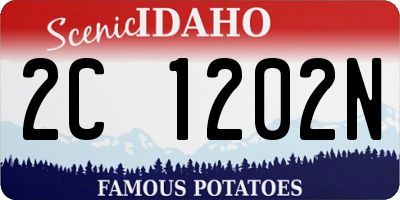 ID license plate 2C1202N