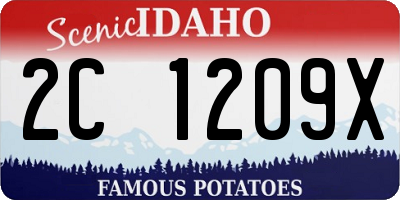 ID license plate 2C1209X