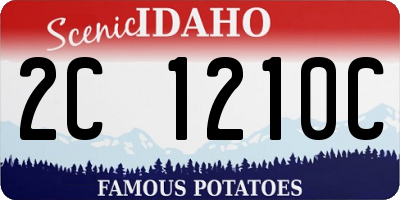 ID license plate 2C1210C
