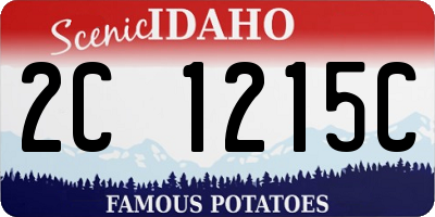 ID license plate 2C1215C