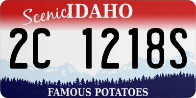 ID license plate 2C1218S