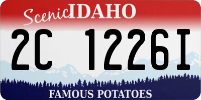 ID license plate 2C1226I
