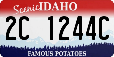 ID license plate 2C1244C