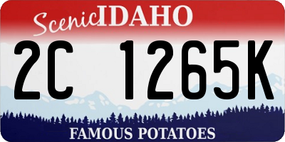 ID license plate 2C1265K