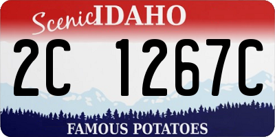 ID license plate 2C1267C
