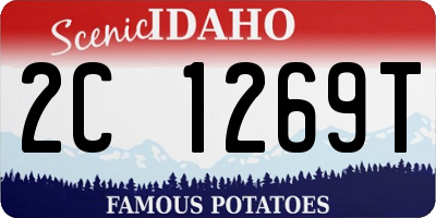 ID license plate 2C1269T