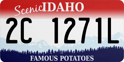 ID license plate 2C1271L