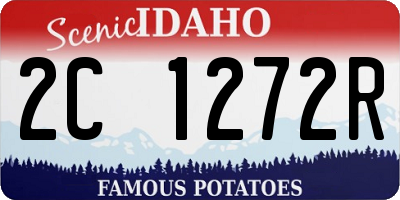 ID license plate 2C1272R