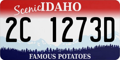 ID license plate 2C1273D