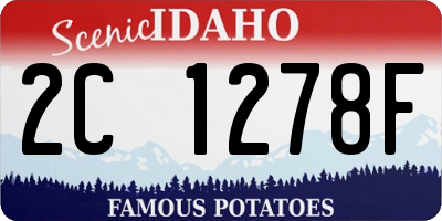 ID license plate 2C1278F