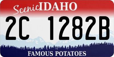 ID license plate 2C1282B