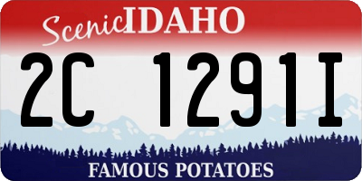 ID license plate 2C1291I