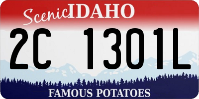 ID license plate 2C1301L