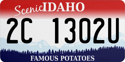 ID license plate 2C1302U