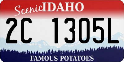 ID license plate 2C1305L
