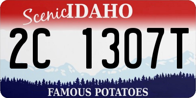 ID license plate 2C1307T