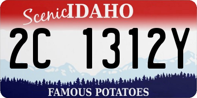 ID license plate 2C1312Y