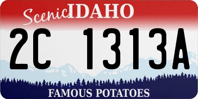 ID license plate 2C1313A