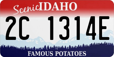 ID license plate 2C1314E