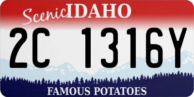ID license plate 2C1316Y