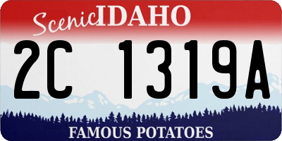 ID license plate 2C1319A