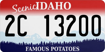 ID license plate 2C1320O