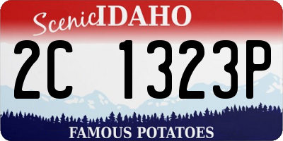 ID license plate 2C1323P