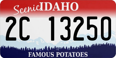 ID license plate 2C1325O