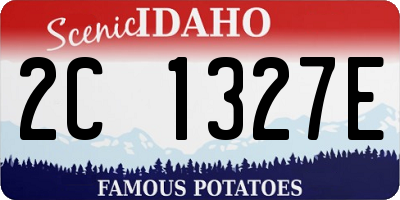 ID license plate 2C1327E