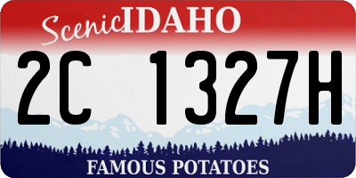 ID license plate 2C1327H