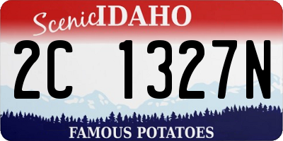 ID license plate 2C1327N