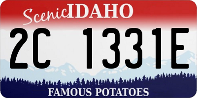 ID license plate 2C1331E