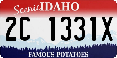 ID license plate 2C1331X