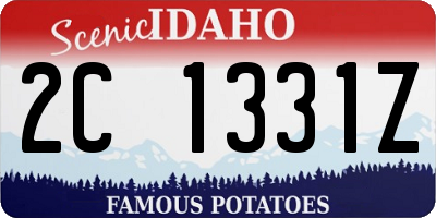 ID license plate 2C1331Z