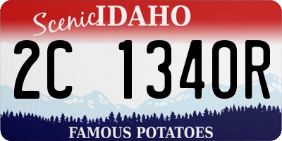 ID license plate 2C1340R