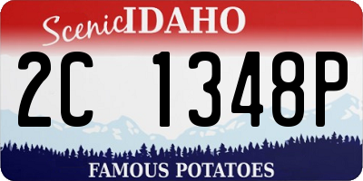 ID license plate 2C1348P