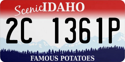ID license plate 2C1361P