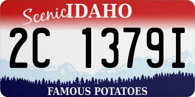 ID license plate 2C1379I