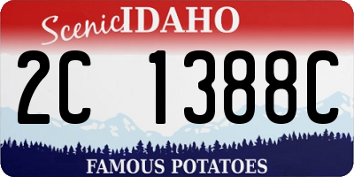 ID license plate 2C1388C