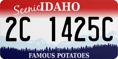 ID license plate 2C1425C